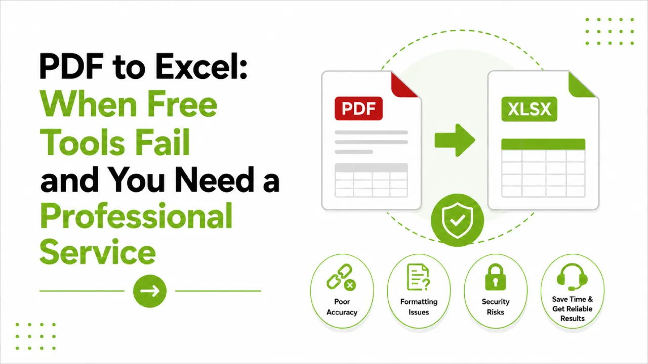 Outsource PDF to Excel to India